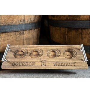 Bourbon Flight Board Flights Bourbon Pine Wood Serving Trays Tasting Boards